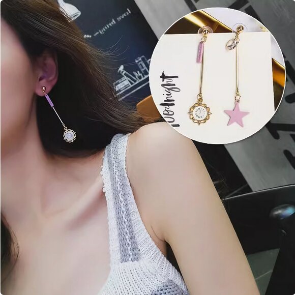 Eye-Catching Asymmetric Creative Earrings - Picture 2 of 3